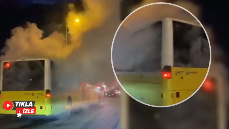 İETT otobüslerinden dumanlar yükseliyor! İBB izliyor | Arnavutköy'de korkutan görüntüler
