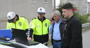 Polis her şeyi izletti! Sürücü şoke oldu