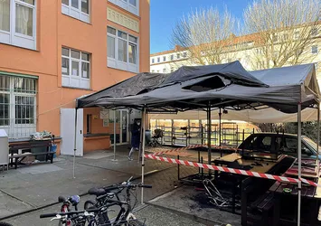 Berlin'de camiye alçak saldırı