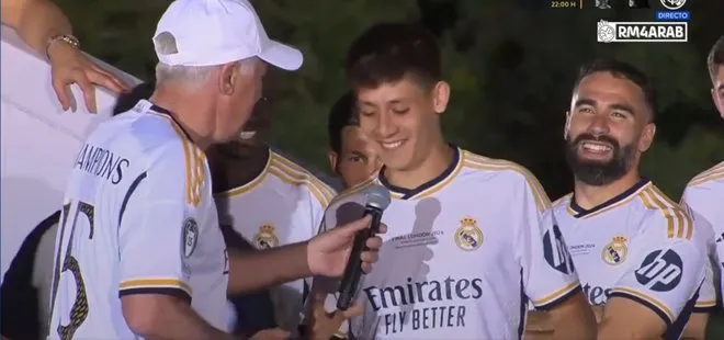 Carlo Ancelotti’den kutlamalarda Arda Güler’e jest! Sizi çok özel bir çocukla tanıştıracağım | Mikrofon Arda’da...
