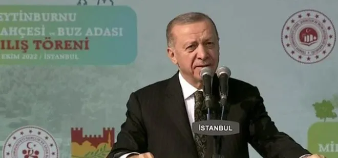 Son dakika: Başkan Erdoğan’dan Zeytinburnu Millet Bahçesi ve Buz Adası Açılış Töreni’nde önemli açıklamalar | Kılıçdaroğlu’na ABD ziyareti göndermesi