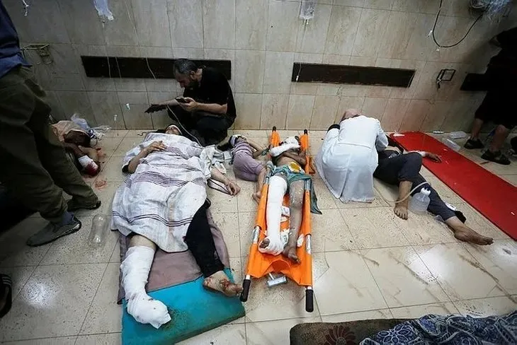 Katil İsrail'in Nusayrat Katliamı sonrası sokaklar ölülerle doldu! Netanyahu'nun talimatıyla 3 kampa birden saldırı