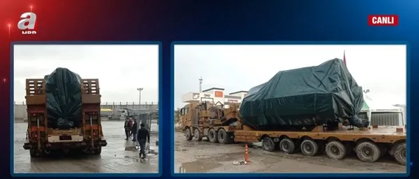 Türkiye’den 5. Suriye kara harekatı için askeri sevkiyat! A Haber fotoğrafladı
