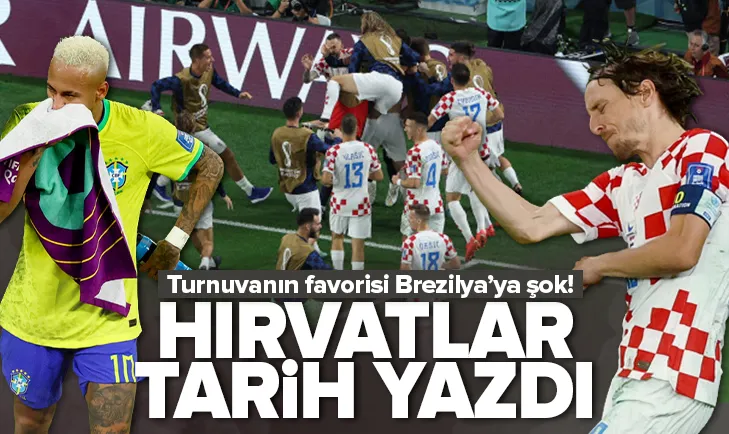 Hırvatlar tarih yazdı! Brezilya’yı elediler!