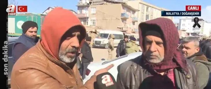 İşte depremin yıktığı Doğanşehir! A Haber canlı yayınında vatandaş böyle seslendi: Devlet burada her şey burada