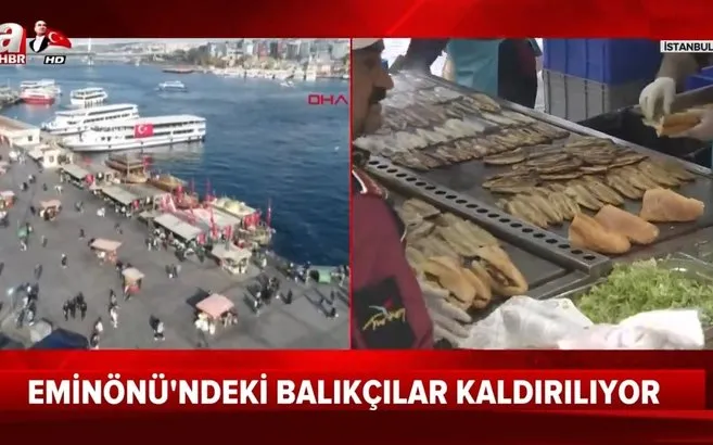 son dakika istanbul da bir donem sona eriyor ibb eminonu deki balik ekmek teknelerini kaldiriyor video izle flas haber ahaber son dakika video izle