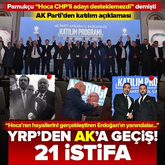 Yeniden Refah Partisi’nde yaprak dökümü! 21 isim istifa ederek AK Parti’ye katıldı | AK Parti Genel Sekreteri Şahin’den açıklama: Necmettin Erbakan’ın hayallerini gerçekleştiren Erdoğan’ın yanında saf tuttular
