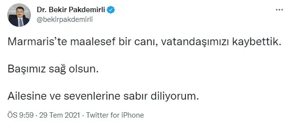 Son dakika: Marmaris’teki yangından kahreden haber! Tarım ve Orman Bakanı Bekir Pakdemirli: 1 vatandaşımız vefat etti - 1