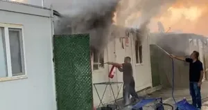 Konteyner kentte korkutan yangın