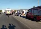 Uşakta yolcu otobüsü devrildi! Yaralılar var