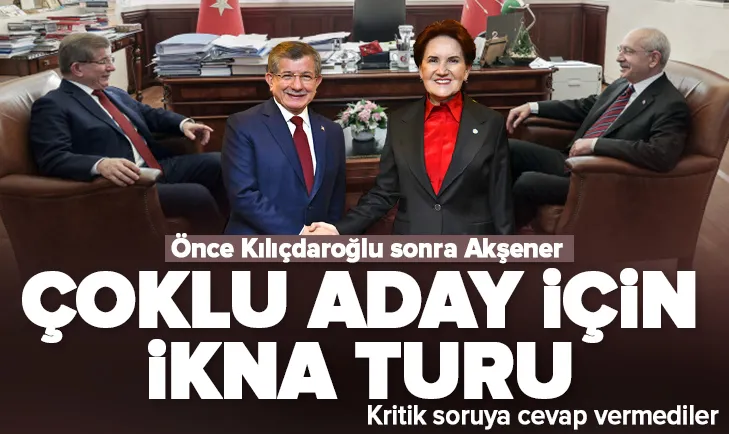 Davutoğlu ’çoklu aday’ için ikna turuna çıktı