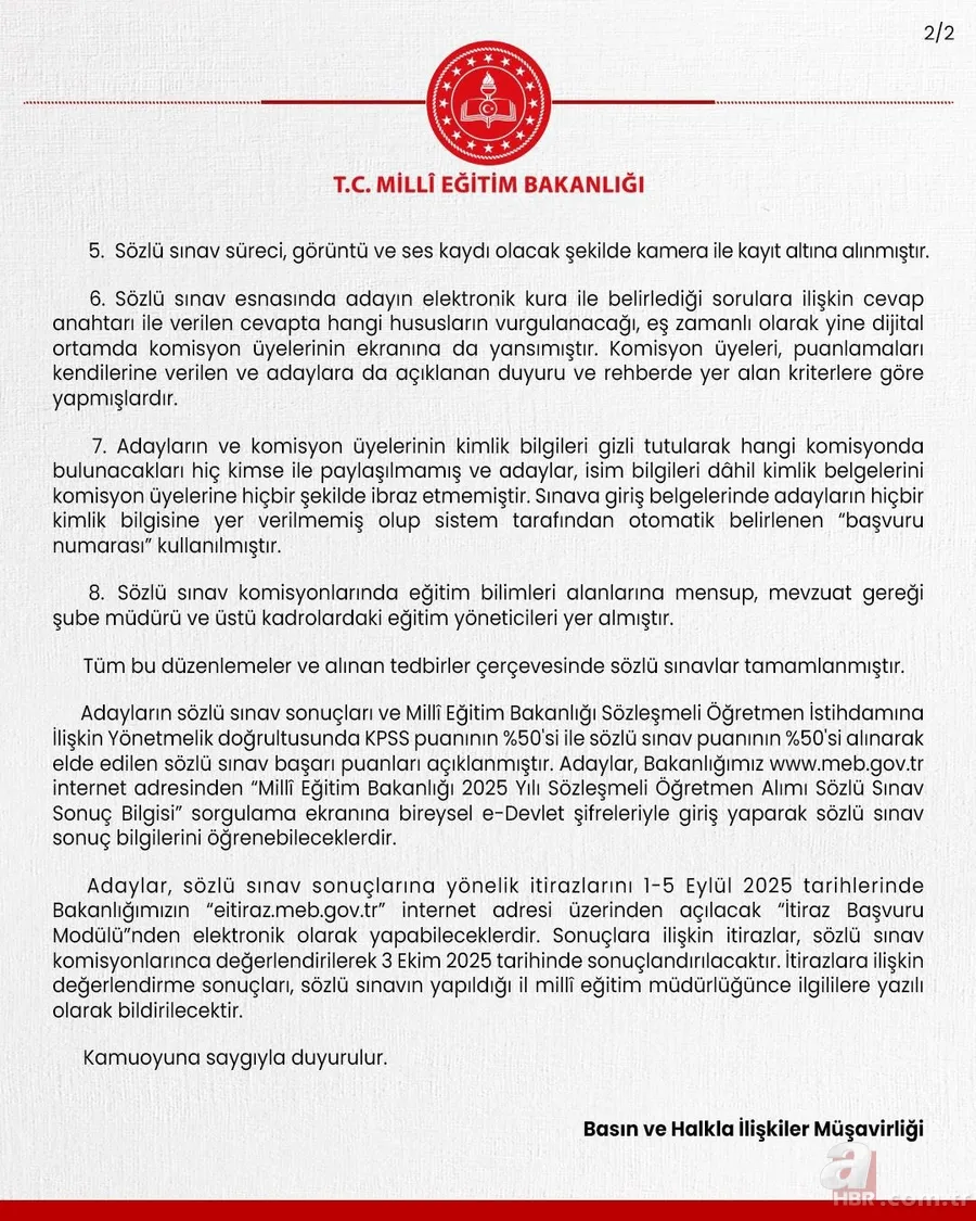 15 bin sözleşmeli öğretmen atama sonucu açıklandı! MEB duyurdu: MEBSİS 2025 sorgulama ekranı 3