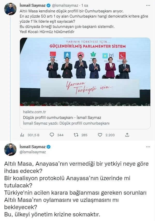 Ahmet Davutoğlu’ndan ’kukla aday’ tehdidi: Söylediklerimizi kabul etmezse kriz çıkar yeniden seçime gidilir! Sözleri 6’lı masa yandaşlarını çıldırttı