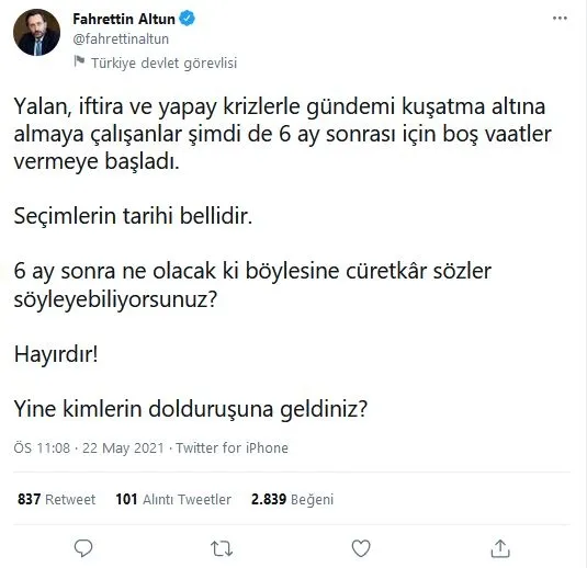 kilicdaroglunun-imali-aciklamalarina-iletisim-baskani-fahrettin-altundan-tepki-1621715283219.jpg Kılıçdaroğlu'nun imalı açıklamalarına İletişim Başkanı Fahrettin Altun'dan tepki - 1