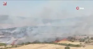 Balıkesir Kepsut’ta arazi yangını