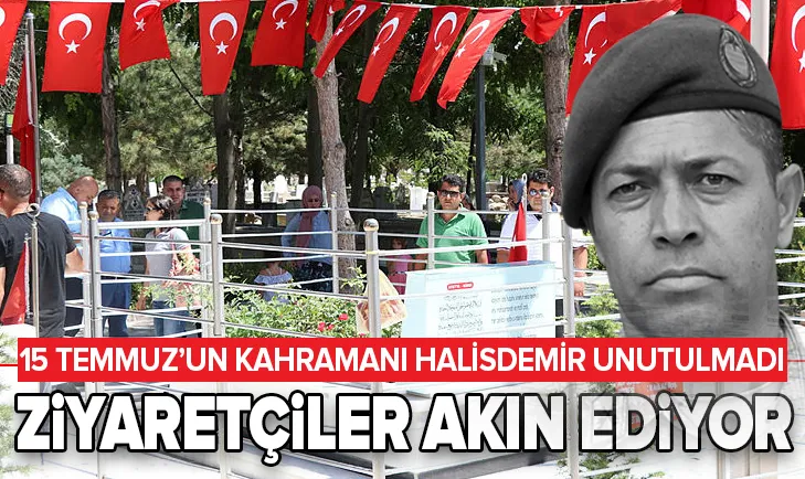 Ãmer Halisdemir'in kabri ziyaretçi akınına uÄruyor