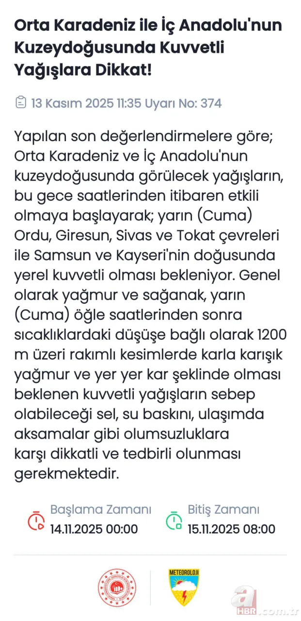 Kış yüzünü gösteriyor! Hangi şehirlere kar yağacak? MGM’den 6 ile sarı kodlu uyarı: Ordu, Giresun, Sivas… 11