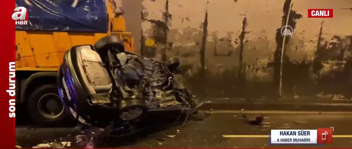 Son dakika | Bolu Dağı Tüneli’nde zincirleme kaza