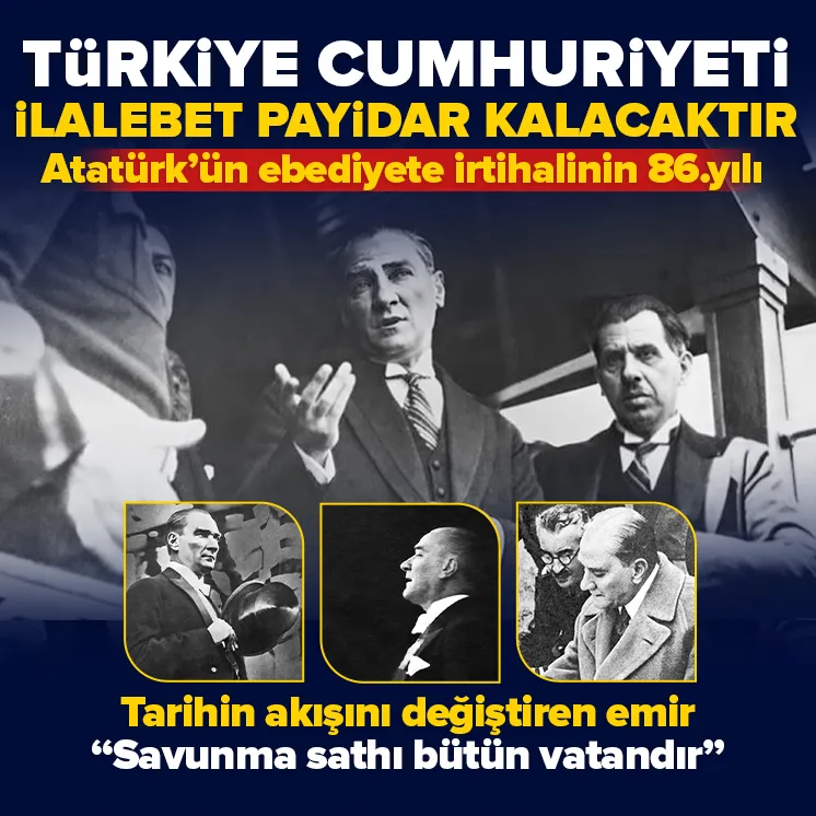 Atatürkün ebediyete intikalinin 86.yılı