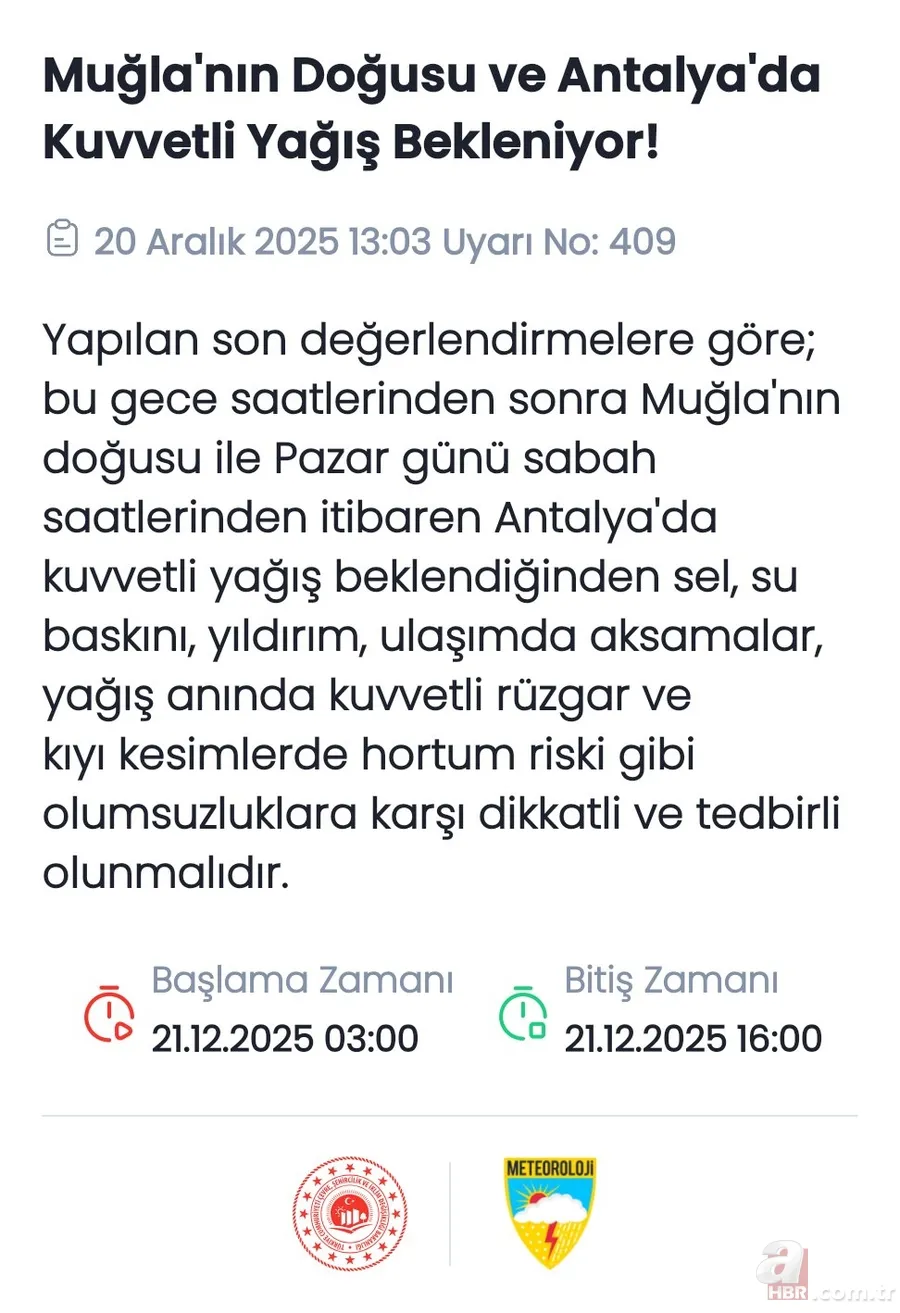 MGM haritayı paylaştı: 26 kentte yağış, 10 ilde kar bekleniyor! Yılbaşında hava nasıl olacak? 10