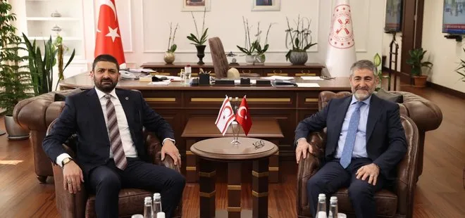 Son dakika: Hazine ve Maliye Bakanı Nureddin Nebati, KKTC’li mevkidaşı Sunat Atun ile görüştü