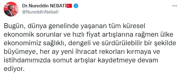 Son dakika: Hazine ve Maliye Bakanı Nureddin Nebati'den Türkiye Ekonomi Modeli açıklaması! Sağlıklı büyümeye devam ediyor - 2