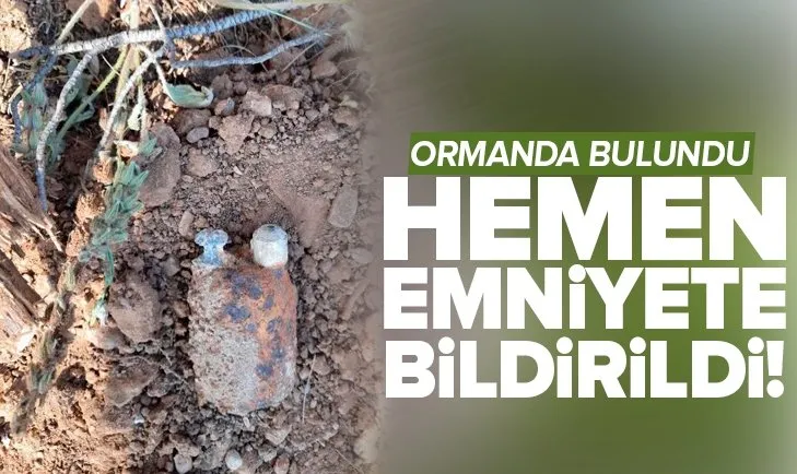 Gören emniyeti aradı: Manisa’da patlamamış el bombası bulundu!