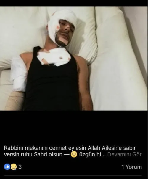 Kendisine "öldü" süsü verip Facebook'ta paylaştırdı - 1