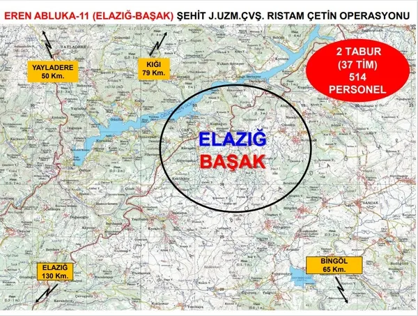 Son dakika | Elazığ’da Eren Abluka-11 operasyonu
