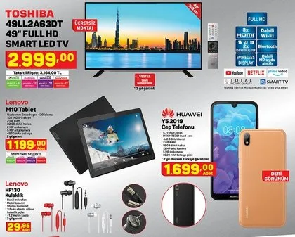 A101 28 Ocak 2021 Aktüel ürünler kataloğu: Televizyon, tablet, kablosuz kulaklık, züccaciye ürünleri dikkat çekiyor