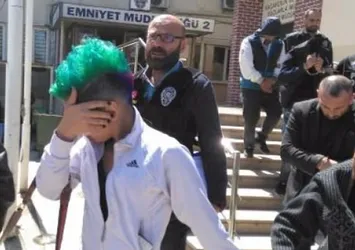Yeşil saçlı kız’a uyuşturucu gözaltısı