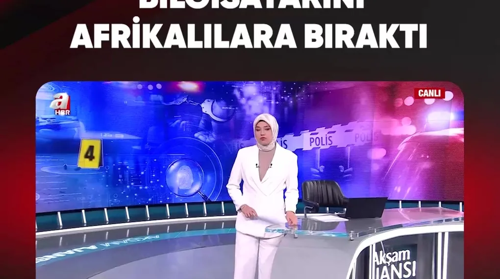 BİLGİSAYARINI AFRİKALILARA BIRAKTI