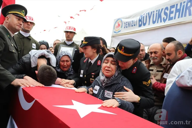 İdlib şehidi Uzman Onbaşı Akman Denizli'de son yolculuğuna uğurlandı