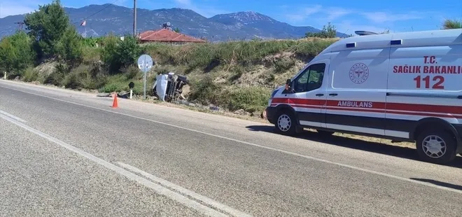 Muğla'da devrilen otomobilin sürücüsü öldü