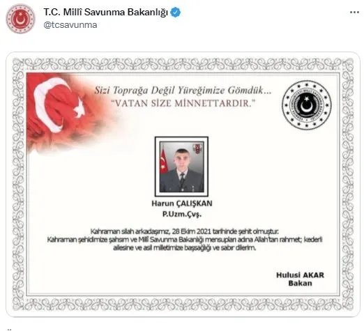 msb-acikladi-pence-yildirim-operasyon-bolgesinden-aci-haber-1635444015185.jpg MSB açıkladı: Pençe Yıldırım Operasyon Bölgesinden acı haber - 1
