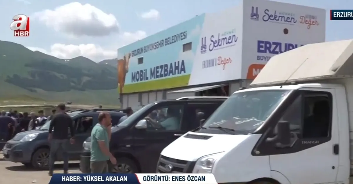 Mobil mezbahanelerde kurban kesimi!