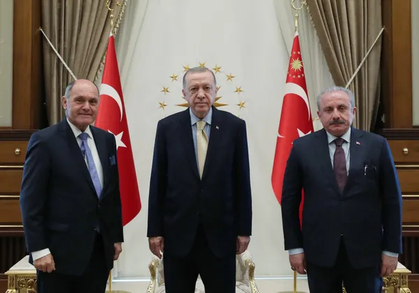 Son dakika: Başkan Erdoğan, Avusturya Meclis Başkanı Wolfgang Sobotka ile görüştü - 1