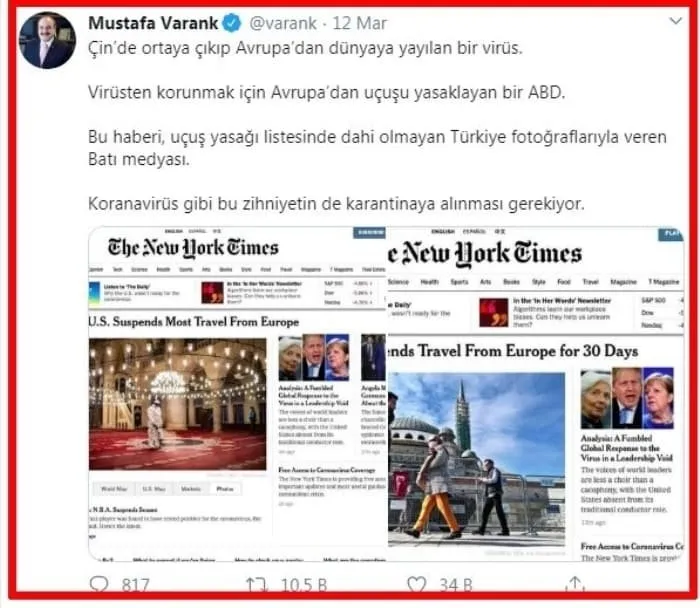 İletişim Başkanı Fahrettin Altun 'Bir daha aynı hatayı yapmayın' diye uyardı, Batı medyası geri adım attı - 6