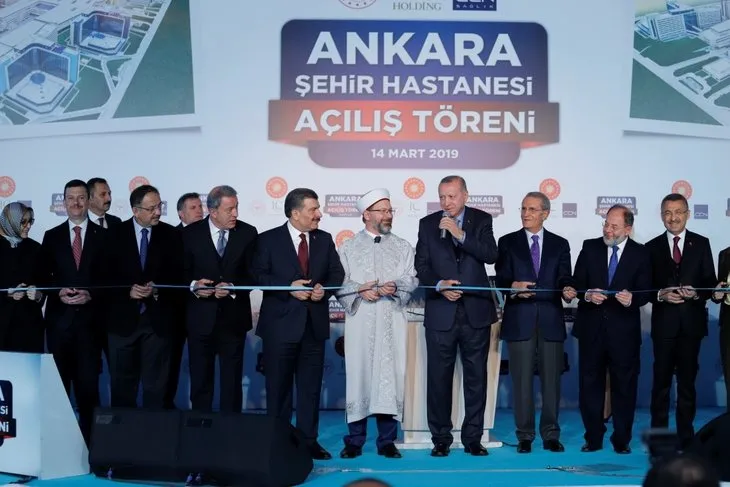 Başkan Erdoğan Bilkent Şehir Hastanesini açtı! Açılıştan dikkat çeken kareler...