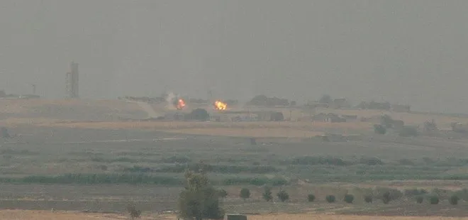 Son dakika: Tel Abyad’ın güneyi ateş altına alındı