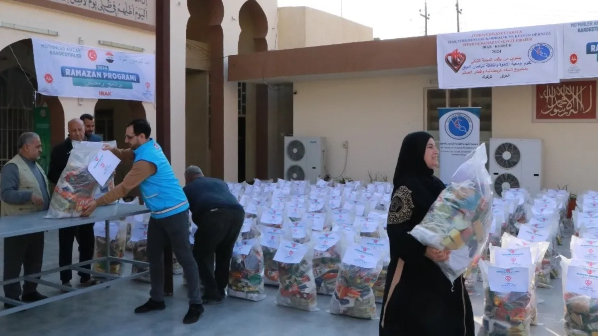 Türkiye Diyanet Vakfı Irak'ta ramazan yardımı dağıtımına devam ediyor