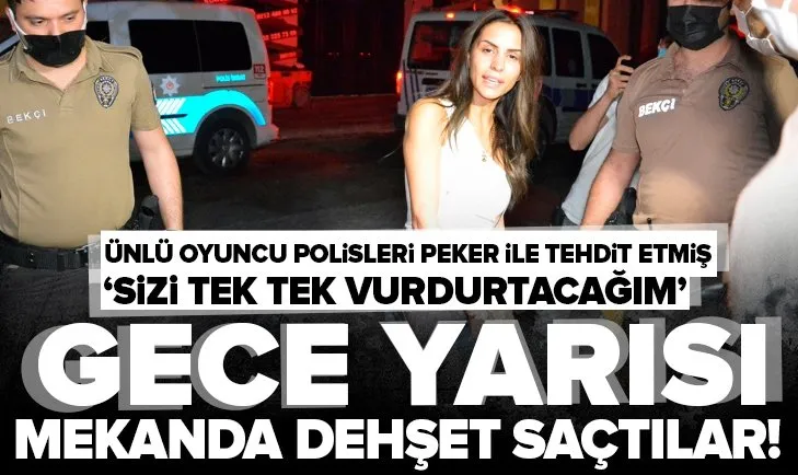 Ünlü oyuncu Ayşegül Çınar adliyeye sevk edildi! Polisleri suç örgütü lideri Sedat Peker ile tehdit etmiş