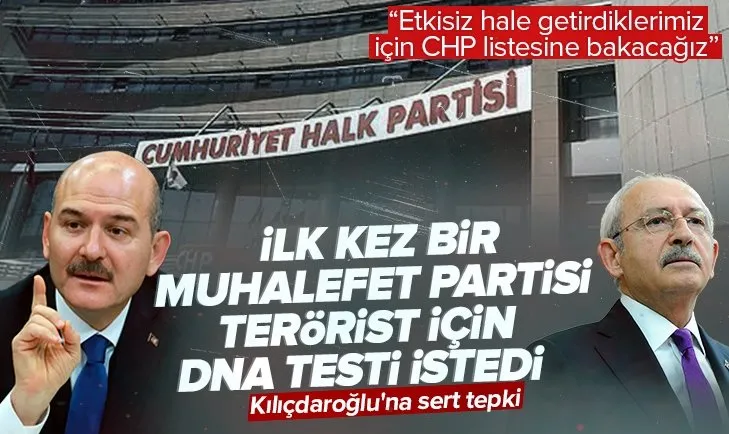 İçişleri Bakanı Süleyman Soylu’dan CHP’ye sert gönderme: Etkisiz hale getirdiğimiz teröristler için CHP’nin listesine bakacağız
