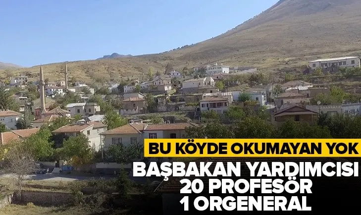 Kayseri’de 350 nüfuslu köyde 20 profesör 1 başbakan yardımcısı yetişti