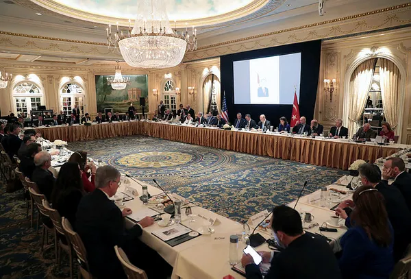 Başkan Erdoğan’dan ABD’de Doğu-Batı Enstitüsü’nün düzenlediği toplantıya katıldı