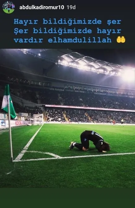 Abdülkadir Ömür'den mesaj var - 1