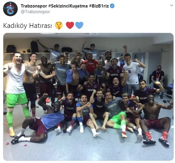 Trabzonspor’dan Kadıköy Hatırası paylaşımı