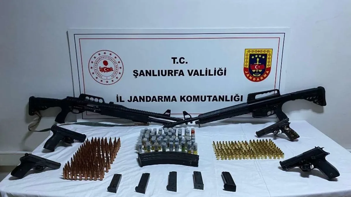Şanlıurfa'da uyuşturucu ve silah kaçakçılığı operasyonu!