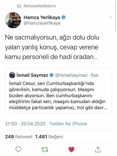 İsmail Saymaz yalanda pik yaptı!
