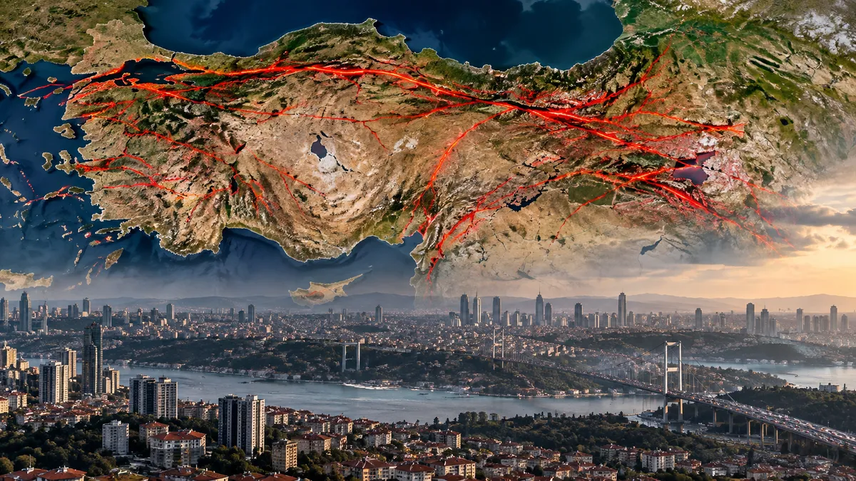MTA haritasında diri fayların konumu ayrıntılı şekilde görülebiliyor. (A Haber Foto Arşivi)